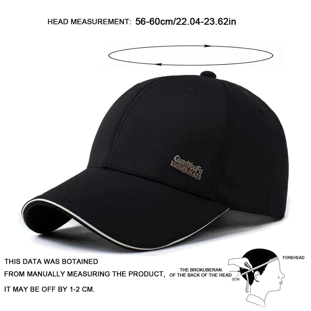 Unisex Guanyoufu Letter Label Baseball Caps Spring Autumn Outdoor Adjustable Casual Hats Sunscreen Hat