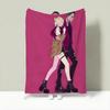 Anime Y-Yuri on Ice Throw Lightweight 240g Flannel Blanket Soft Skin-friendly for Summer Cooling