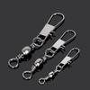 100pcs/Pack Solid Rings Swivels Fishing Connector Rolling Fishing Bearing  Fishing Gear Accessories