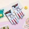 Children's gloves autumn and winter velvet warm students boys and girls thickened cycling windproof outdoor cycling cold-proof gloves