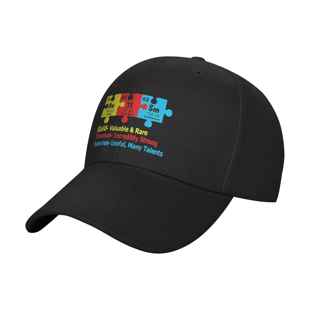 Spring Autism Awareness Periodic Table Baseball Cap Outdoor Gym yk Funny Sun Hip Hop Hats Unisex Women Breathable Baseball Caps