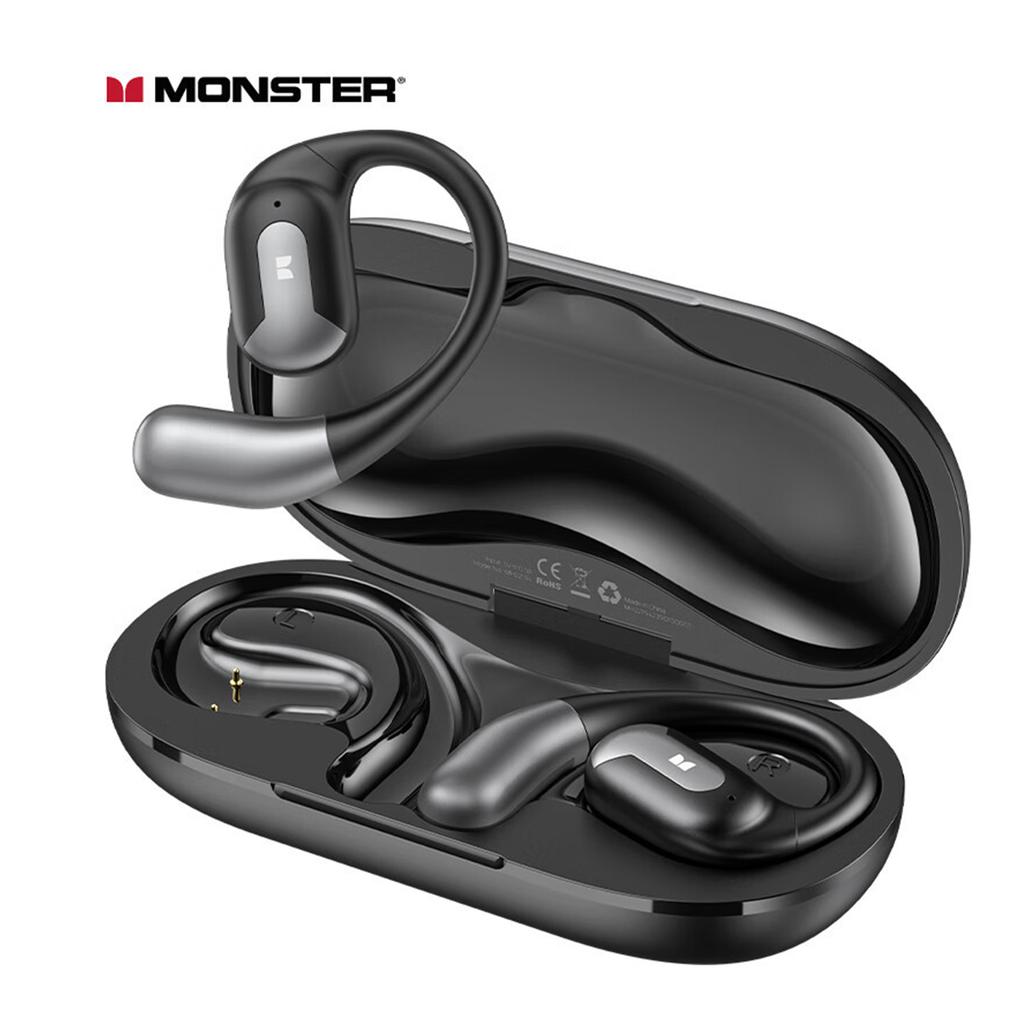 MONSTER AC317 Cuffie ad orecchio aperto Auricolari sportivi BT 5.4 con ganci per le orecchie Cancellazione del rumore Stereo