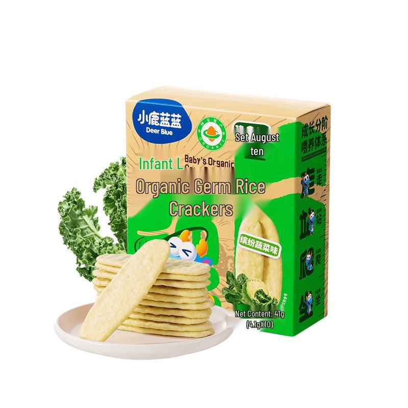 Little Deer Blue Blue Organic Infant Germ Rice Crackers