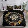 Vintage Celestial Sun Moon Duvet Set King Queen Double Full Twin Single Size Bed Linen Set
