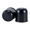 Black 4.25" Push Center Caps Fitment Trailer Truck RV Wheel Rims Chrome Carbon Steel 4.29" Height