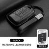 Leather Car Key Case Cover Shell Fob For Vw Volkseagen Passat B8 Magotan For Skoda Superb A7 Kodiaq Seat Protected Keychain Bag