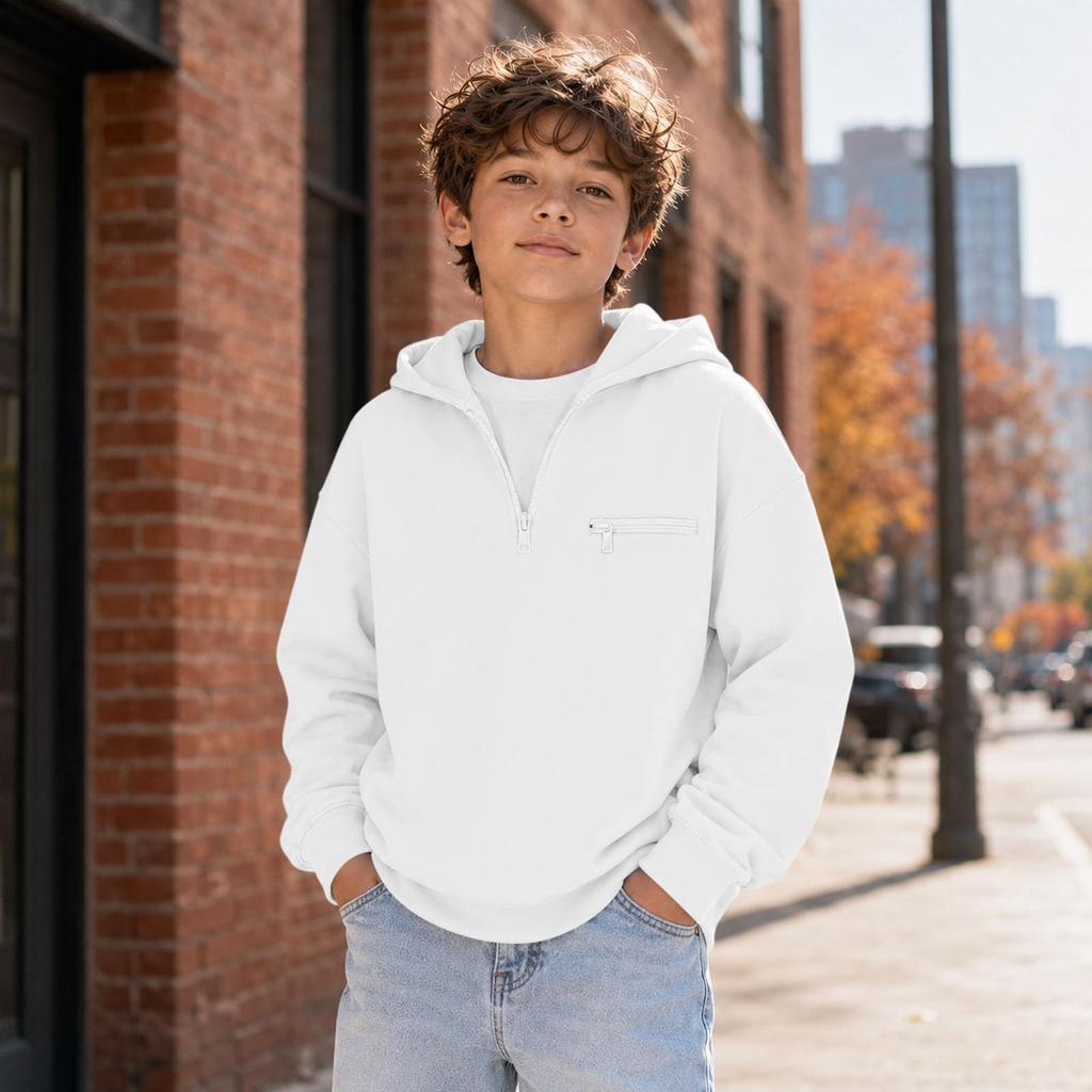 Casual Crewneck Sweatshirt Top voor Jongens en Meisjes, Comfortabele Pullover voor Dagelijks Gebruik