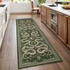 Corridor Carpet Runner Rug Green Machine Washable Floor Mat Hallway Carpets Home Decoration Rug for Bedroom Bedside Rugs