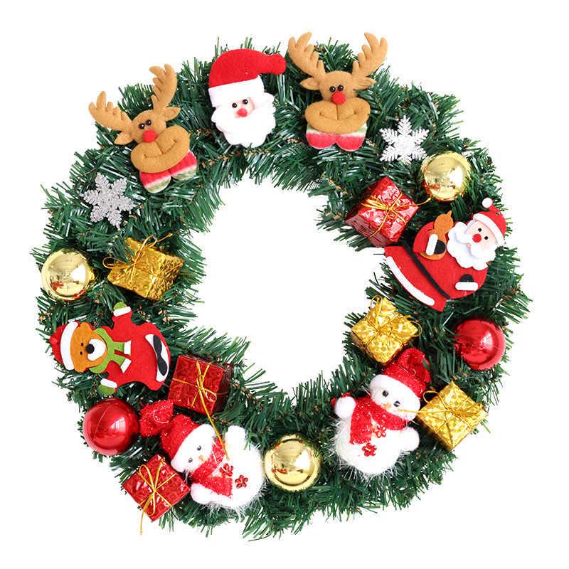 Handmade Christmas Wreath: Poria Vine Circle for Window Display or Door Hanging in Hotels and Malls