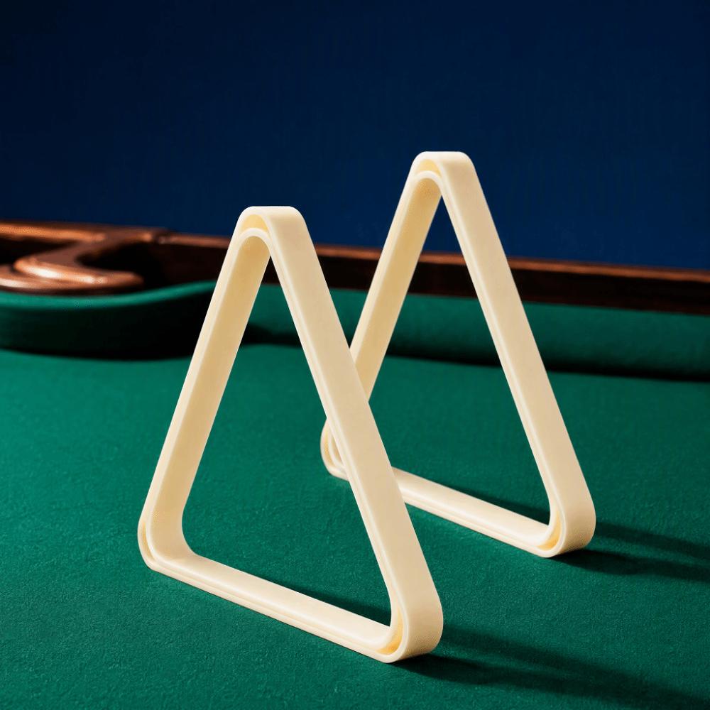 2pcs Strong Build Billiard Triangle Rack White Color Billiard Ball Rack For Snooker Game