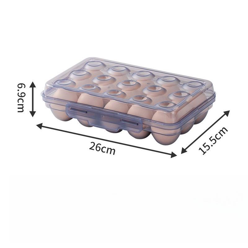 6/15/24 Grid Egg Storage Box with Anti-collision Partition Structure, Capable of Multi-layer Stacking and Pressure Resistance
