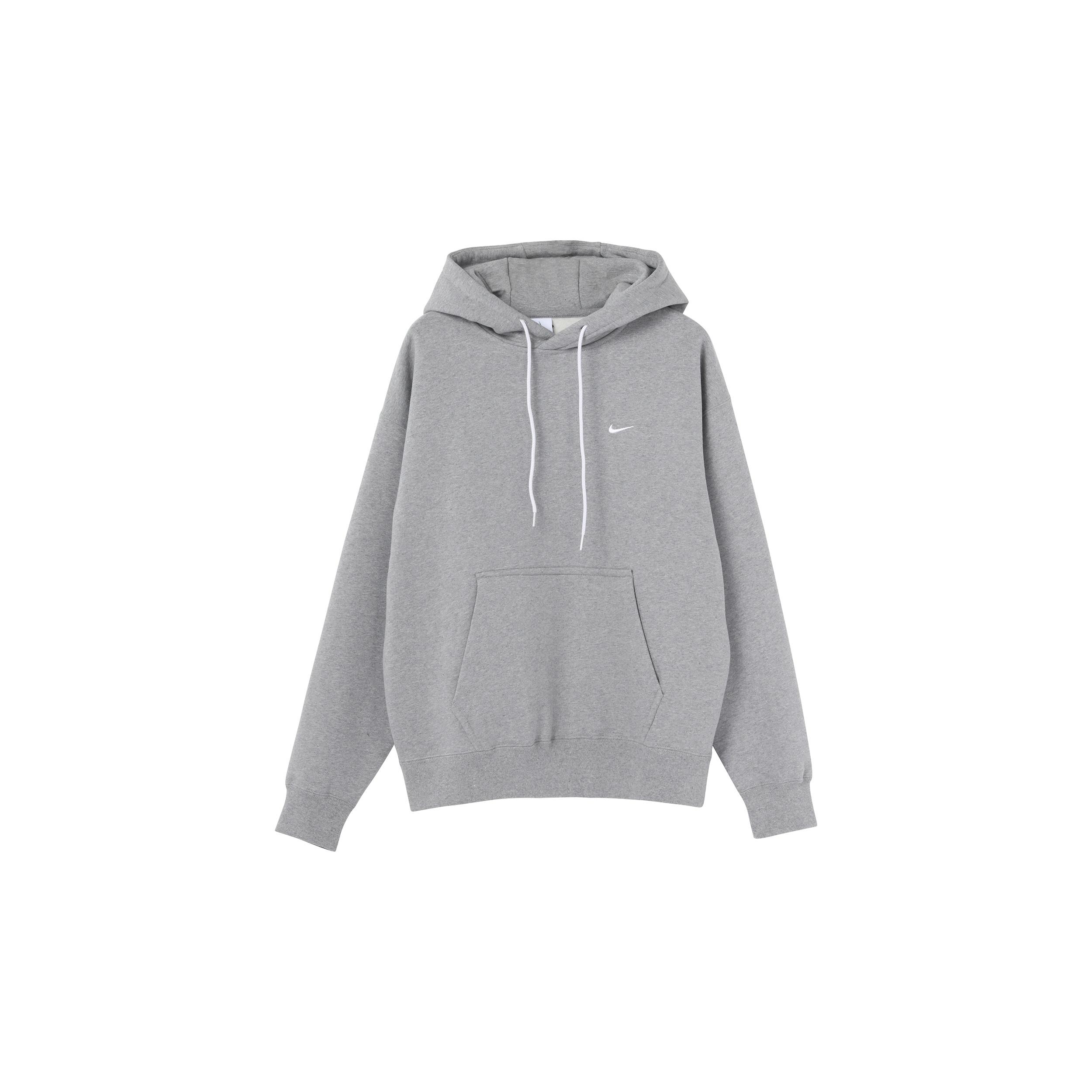 Men s Nike Logo Embroidered Solid Color Fleece Lined Casual Gray DA0316-063 S