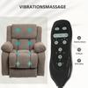 TV Recliner with Massage and Heat Function, Electric Lift Chair, Remote Control, Side Pockets, Light Brown