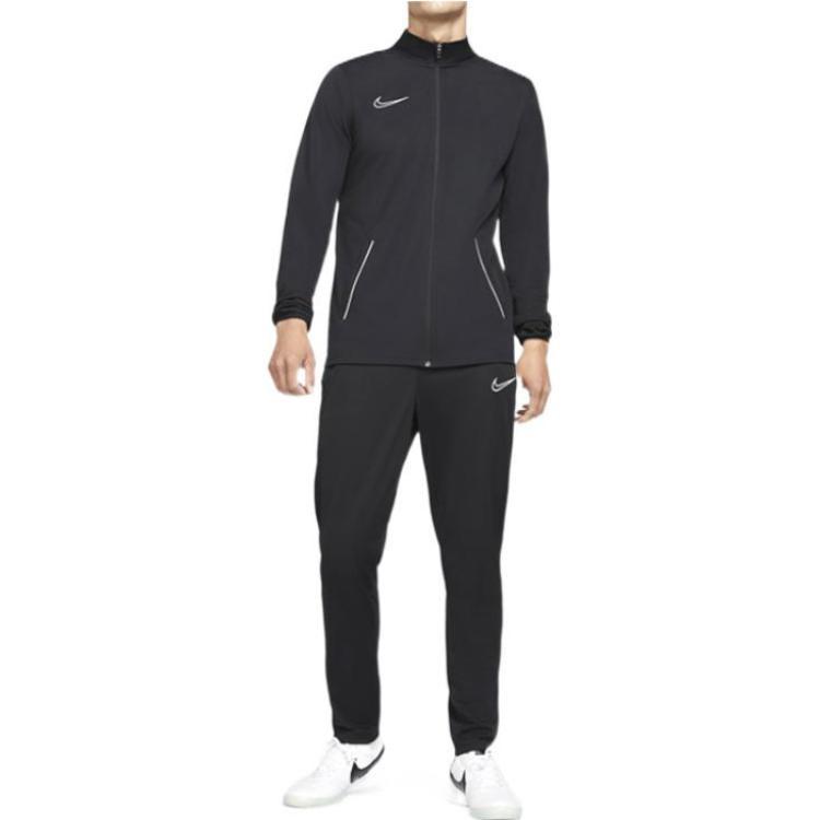 Nike Codzienne Zestawy Sportowe Męskie Czarny Stój z Kołnierzem Średni CW6131-010