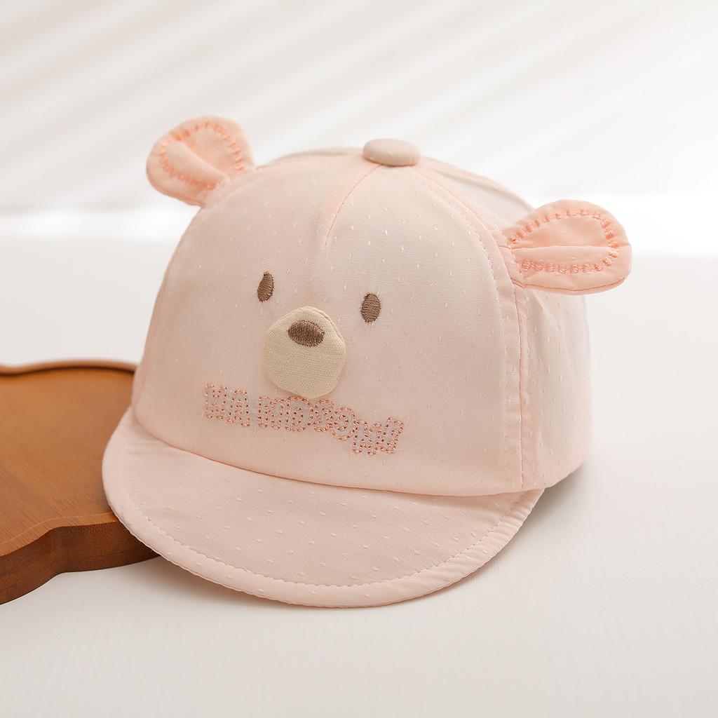 Baby Summer Mesh Baseball Cap 6-36 Months Cute Cartoon Sun Hat Breathable Lightweight UV Protection Visor for Toddlers