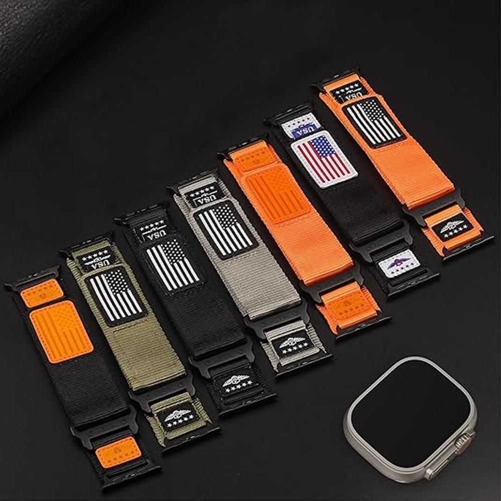 StrapS for Apple Watch Ultra 2 Band 49mm 46mm 42mm 45mm 44mm Nylon Alpine Sport bracelet Correa iWatch Series 10 9 7 6 5 4 8 SE