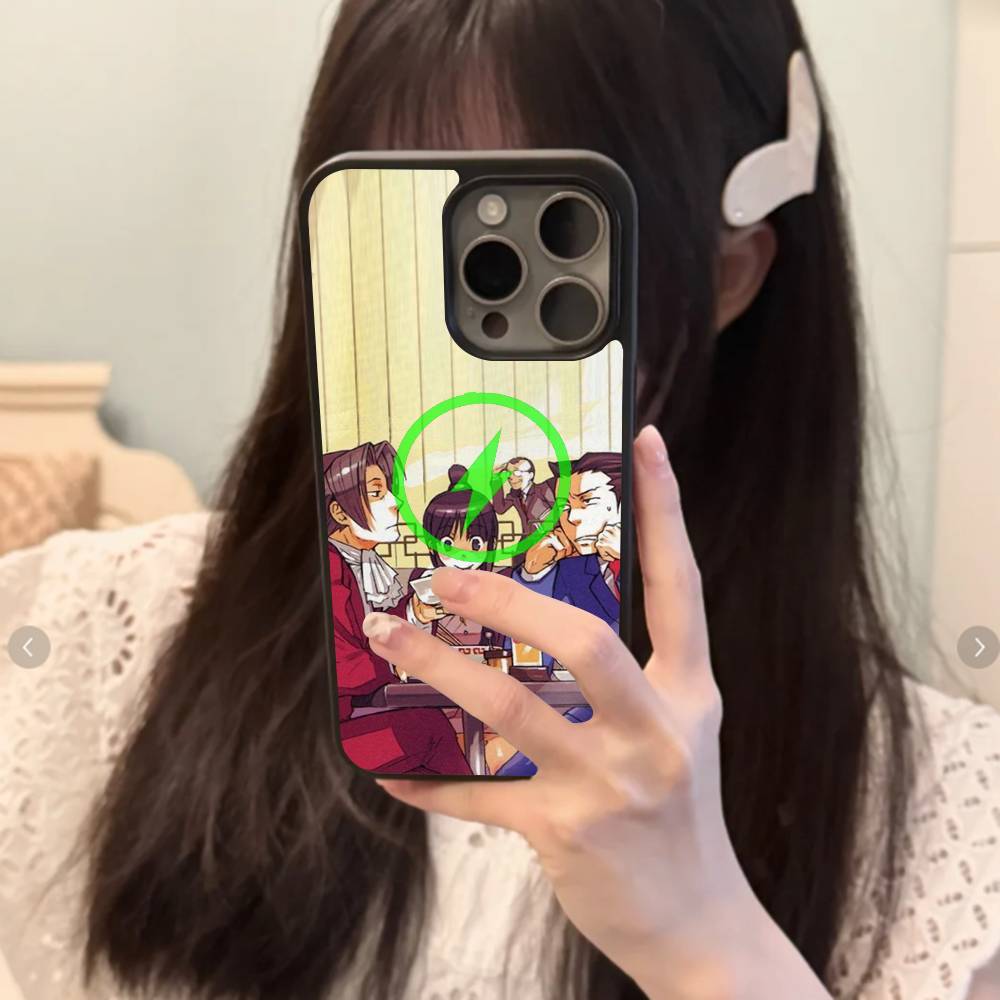 Classic Game Ace Attorney For Magsafe Magnetic Phone Case For IPhone 17 16 15 14 13 12 11 Plus Pro Max PC+TPU Cover