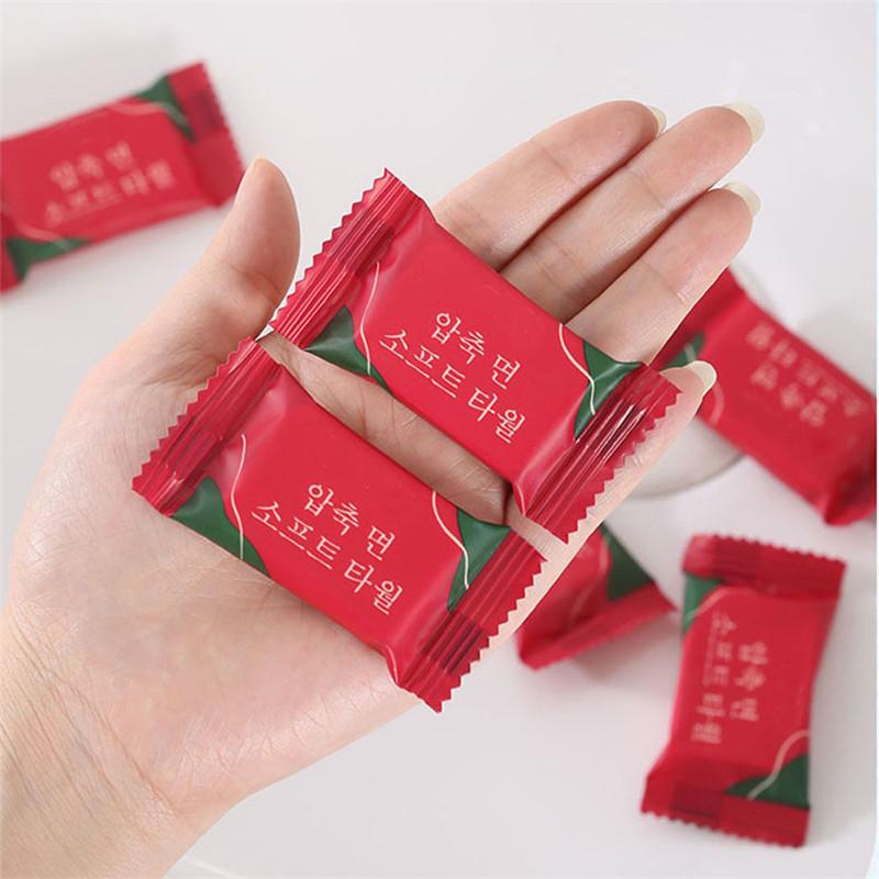 Disposable Travel Towels Compressed Facial Wipes Compact Tablet Mini Wipes Wipes Triangular Wipes Tissues