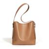 Women's Cowhide Bag Versatile Commuting Bucket Bag 2025 New Genuine Leather Women's Bag High-End Niche Design Shoulder Bag