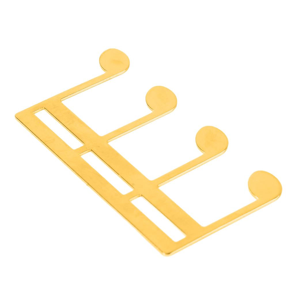 Music Book Clip Metal Portable Book Page Holder Clip for Piano Guitar Sheet Music Stand Gold