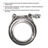 2.25in V Band Stainless Steel Clamp with 2 Flange for Turbo Exhaust Downpipe