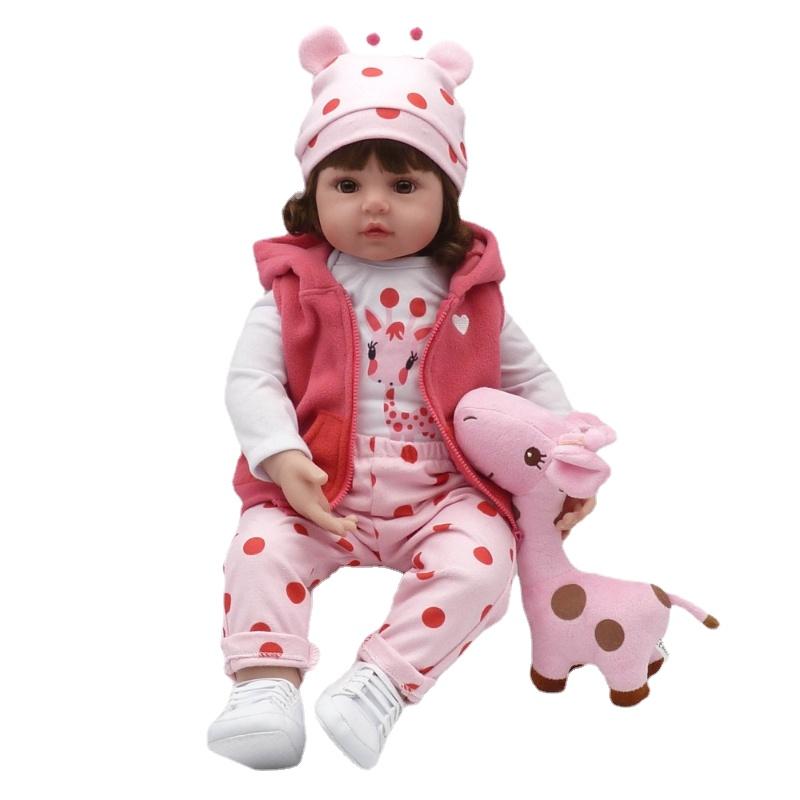 48/60 cm beliebte wiedergeborene Babypuppen, weicher, mit Baumwolle gefüllter Stoffkörper, Neugeborene Puppe, realistische Babypuppen für Mädchen oder Jungen, Kindergeburtstag, Weihnachtsgeschenke