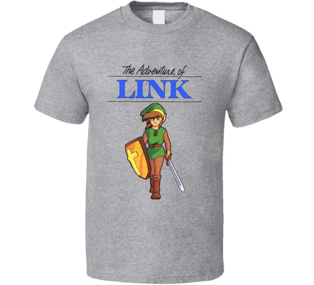 The Legend Of Zelda 2 Приключения Линка Ретро Геймер Футболка Унисекс Футболка XXXL