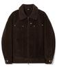 Trillion Sherpa Corduroy Studded Western Jacket_Brown