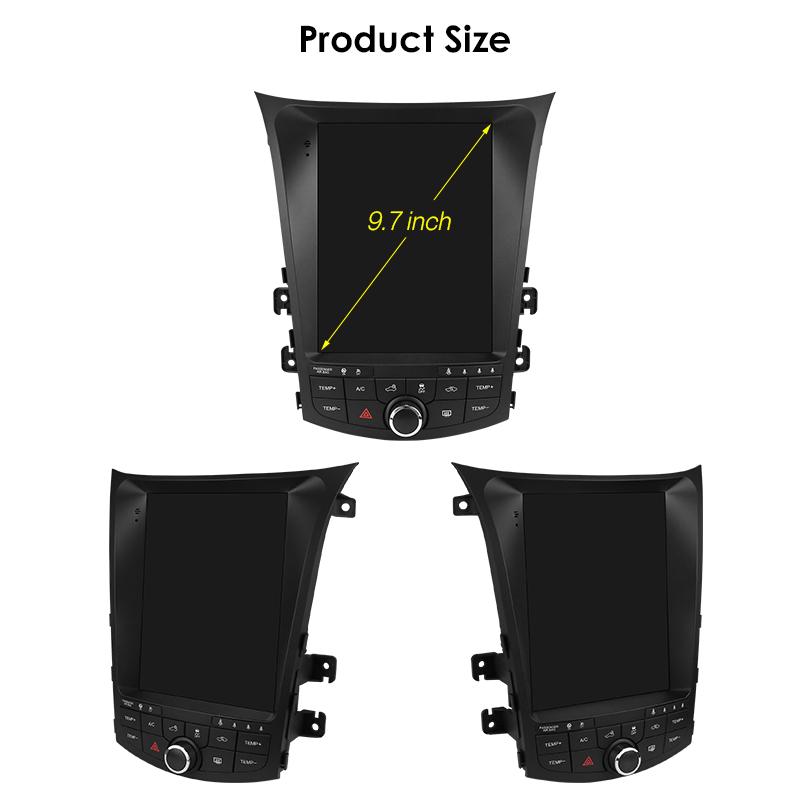 Hizpo 9.7inch For Tesla Style Car Radio For Hyundai I30 GD Elantra GT 2011 - 2017 Android Auto 4G Wireless Carplay DSP Multimedia Player 2Din Stere