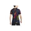Nike Splatter Print Full Print Short Sleeve Soccer Jersey 2022/23 Season Men Tops Black DM9710-010