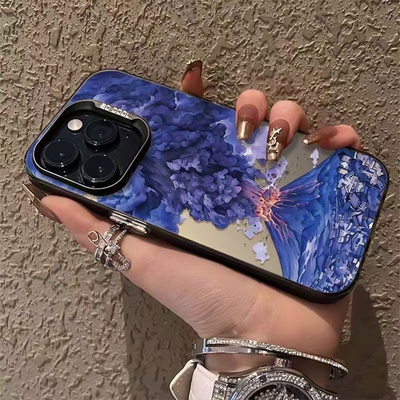 Volcanic Eruption Suitable for Iphone16 Mobile Phone Case Apple 15promax Creative 14plus European and American 13 Niche 12