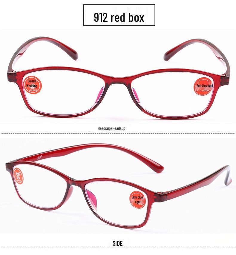 

2025 TR90 Anti-Blue Light Reading Glasses for Men & Women: Presbyopic Eyewear with Accessories for Seniors. +350