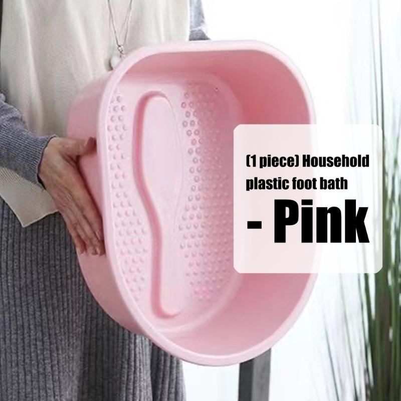 Soft Plastic Foot Bath Basins Ergonomic AntiSkid Texture Foot Bath Tub Ideal For Elderly Kids Family Easy To Clean