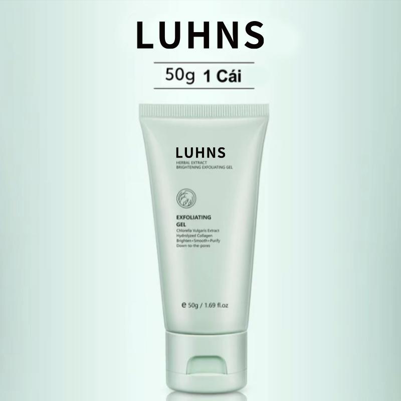 Gel Exfoliant aux Herbes 50g | Nettoyage Profond Doux, Hydratant & Éclaircissant, pour Visage & Corps, Éliminateur de Points Noirs & Peaux Mortes