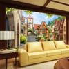 Photo Wallpaper European City Street Landscape 3D Mural Living Room Cafe Restaurant Modern Backdrop Wall Mural Home Decor