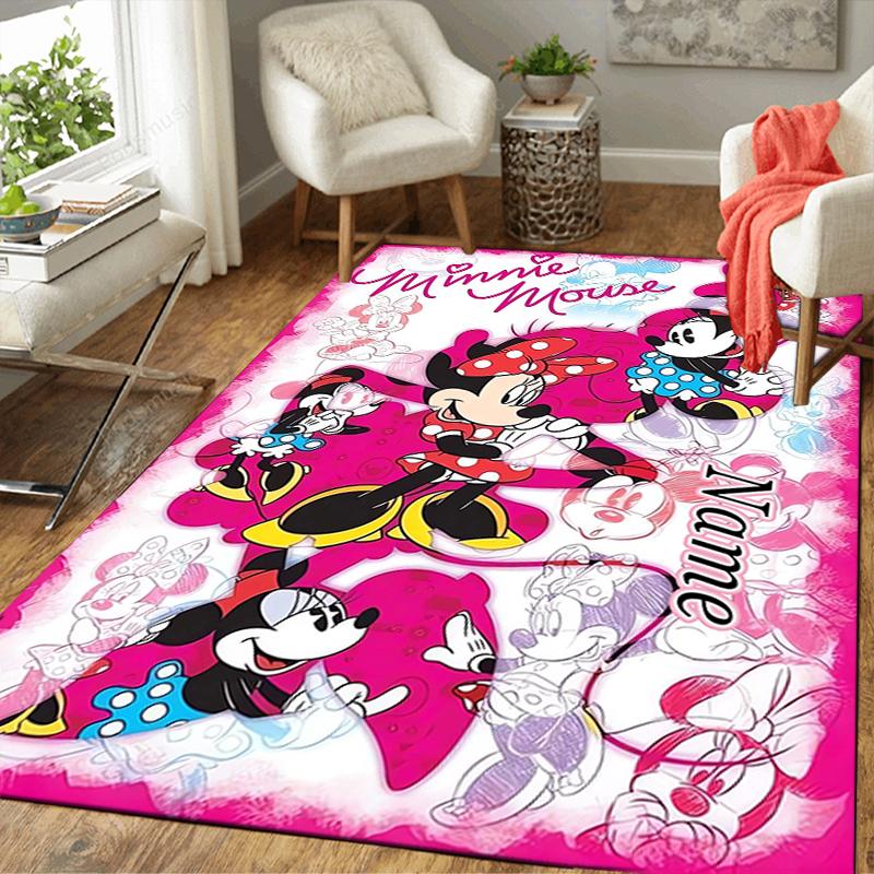 Custom 1Pc Minnie Mouse Adventure Rug Office Carpet Indoor Outdoor Entrance Doormat Nonslip Soft And Comfortable Living Room D916149