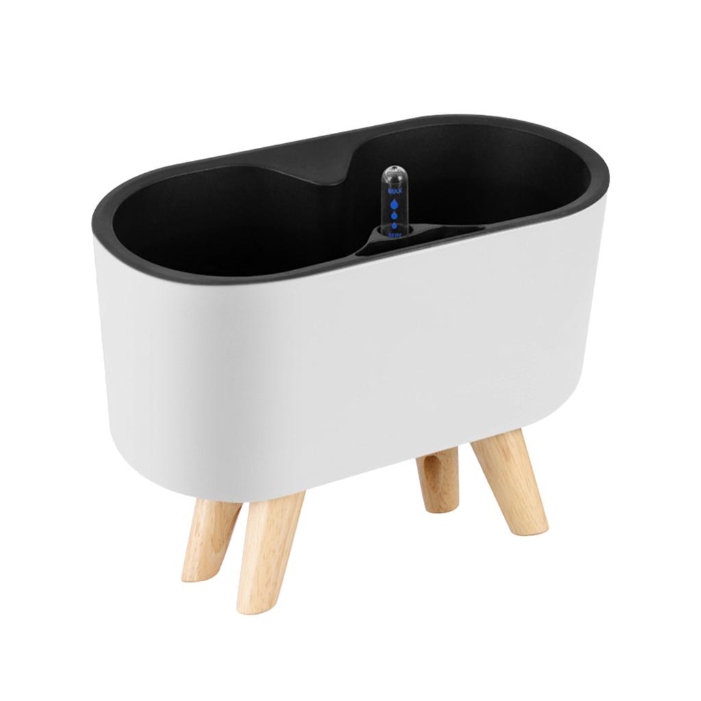 Self Watering Planter with Water Level Indicator Desktop Lazy Flowerpot Self Absorption Planter Pot for Home Office Decoration