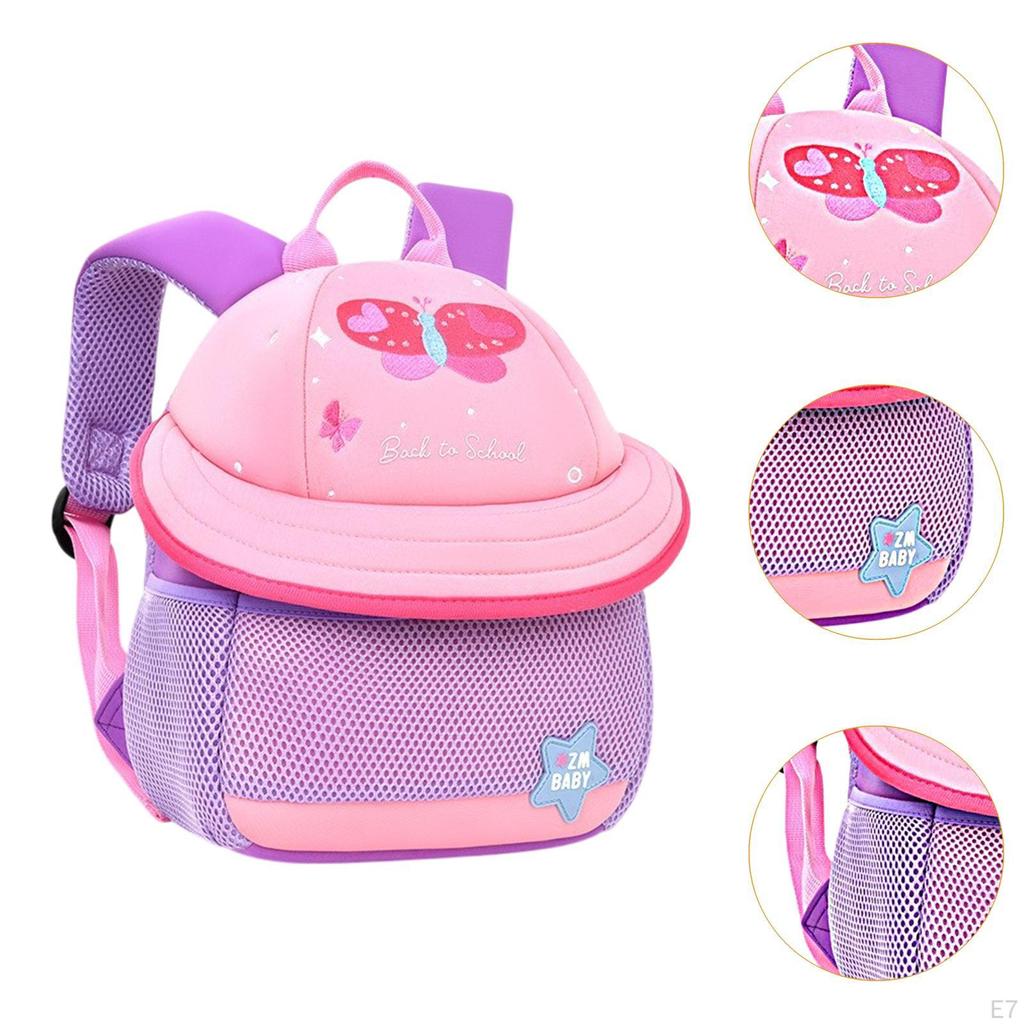 Cute Mushroom Backpack for Kids Mini Travel Bag 3D Bookbag Schoolbag Age 3-6