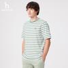 HAZZYS Men's Classic Striped Loose Round Neck T-Shirt
