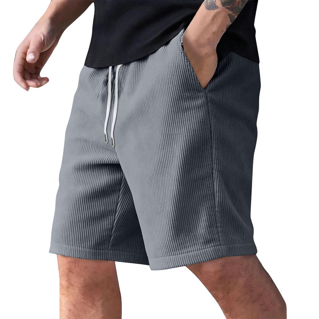 Men's Summer Casual Shorts Men's Fashion Sports Textured Shorts