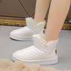 Women's Large Size Soft Sole Heightening Winter Warm Fur One Anti-slip Snow Boots Plush Lined Ankle Boots Outdoor Sports Cotton Boots