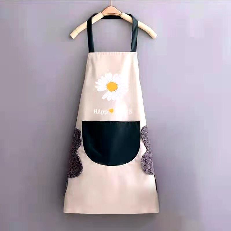 Waterproof Adult Half Apron - Oil-Proof, Dirty-Resistant, Wipable Kitchen Bib