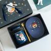 Animal Astronaut Nuannouncer Ceramic Constant Temperature Cup Gift Set Opening Event Festival Gifts