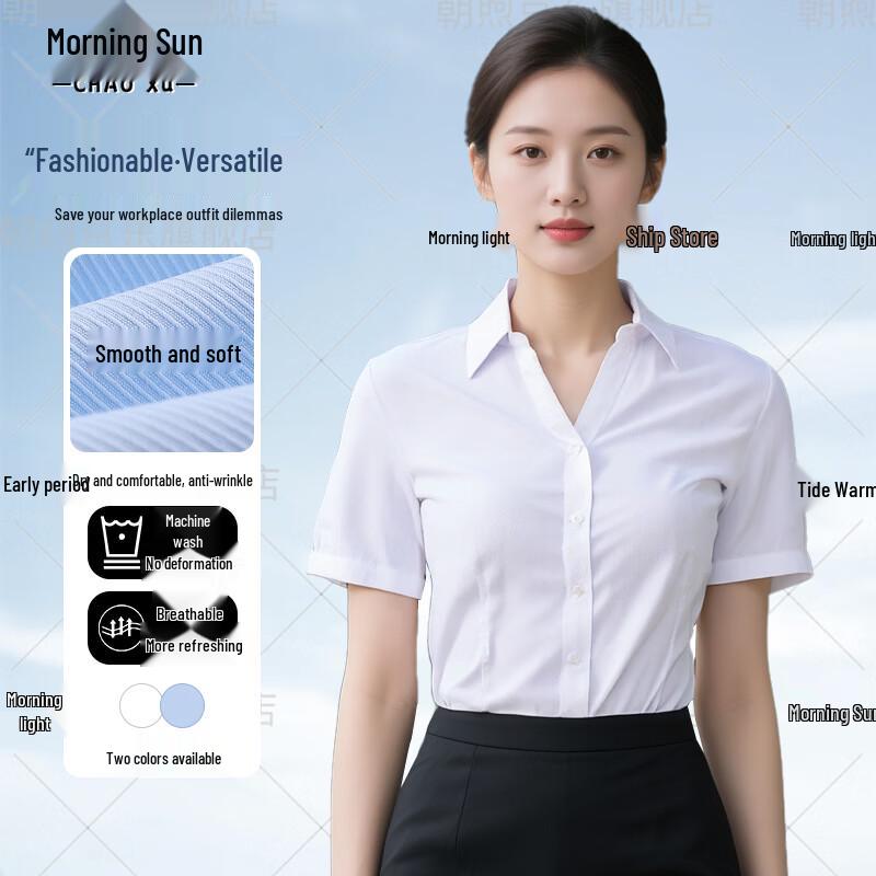 

Women s Business & Commute V-Neck Short-Sleeve Blouse EU 36