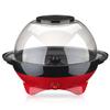 Mini Round Red Electric Popcorn Machine, Household Kids Popcorn Maker, Add Oil & Sugar Home Snack Machine