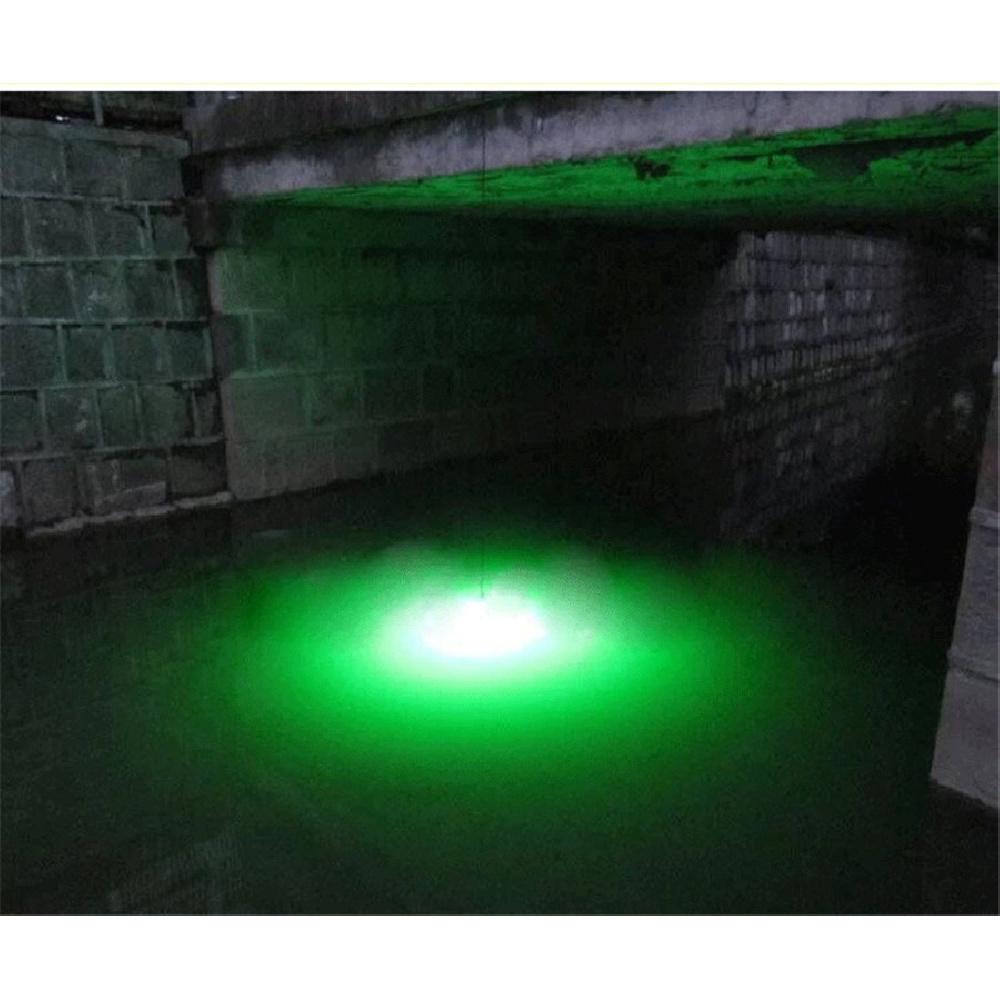 12V 20W 5050 Led Green Underwater Submersible Fishing Light Boat Squid Fish Lamp