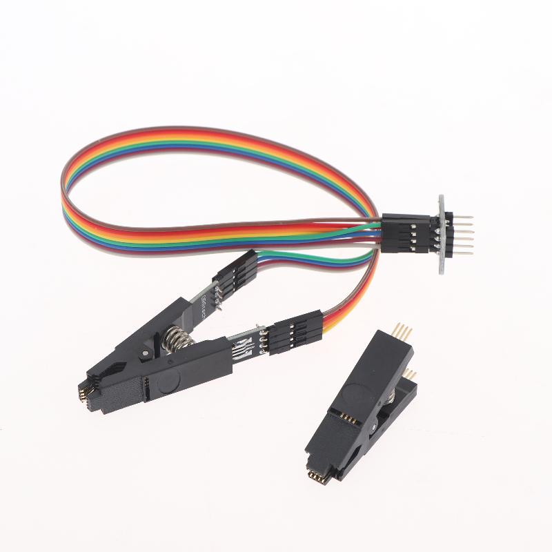 Sop8 To Dip8 Programmer Testing Clip 8 Pin Ic Test Clip Clamp Pitch 1.27Mm For Eeprom 93Cxx 25Cxx 24Cxx In Circuit Programming