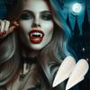 Realistic Vampires False Teeth Set With Blood Effect And Safe Dental Cosplay For Halloween Costume Accessories