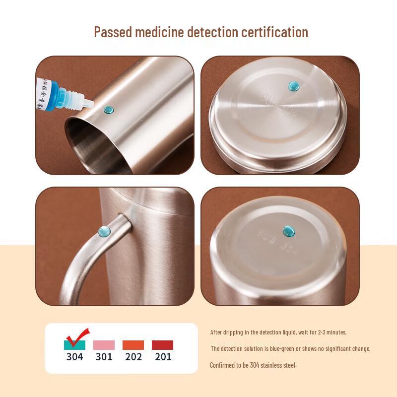 LETGANT Double-Layer Insulated 304 Stainless Steel Mug with Lid (2-Pack)