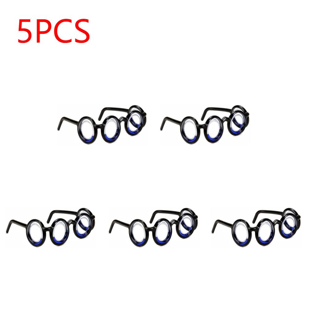 5-1PCS Anti-Nausea Eyewear Without Lens Multipurpose Motion Sickness Glasses Detachable Foldable for Old Adults Children